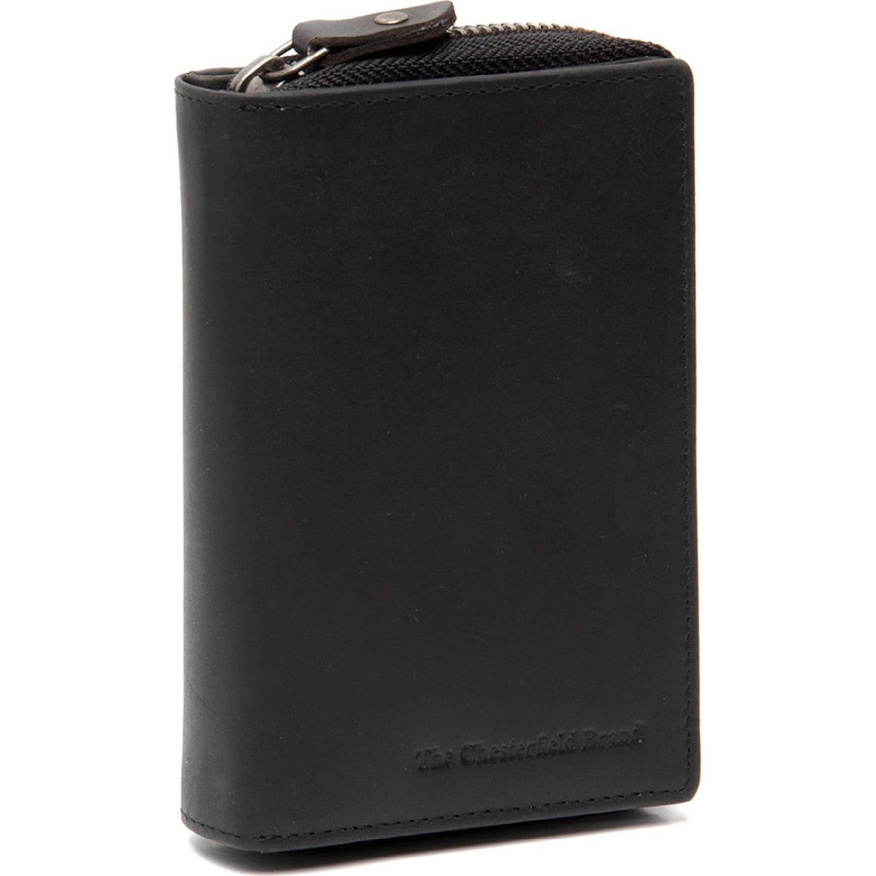 The Chesterfield Brand, Damen, Portemonnaie, Dalma Geldbörse RFID Schutz Leder 9.5 cm, Schwarz