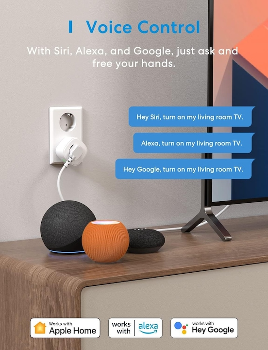 Actual product image Meross Smart Wi-Fi Plug