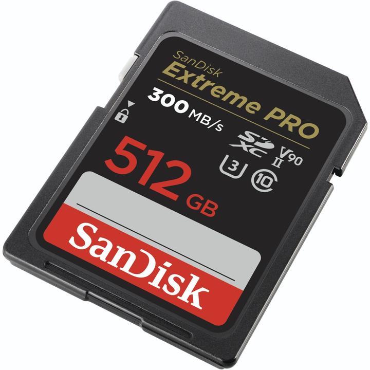 Actual product image SanDisk Extreme Pro (512 GB, SDXC, U3, UHS-II)