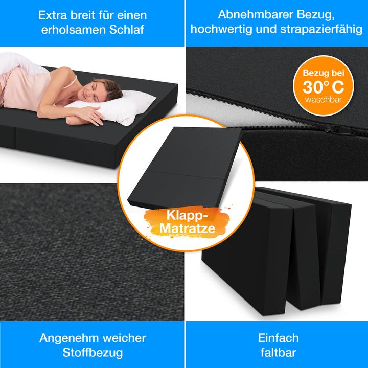 Actual product image Bestschlaf Klappmatratze inkl. Husse & Transporttasche (120 x 195 cm, Foam core)