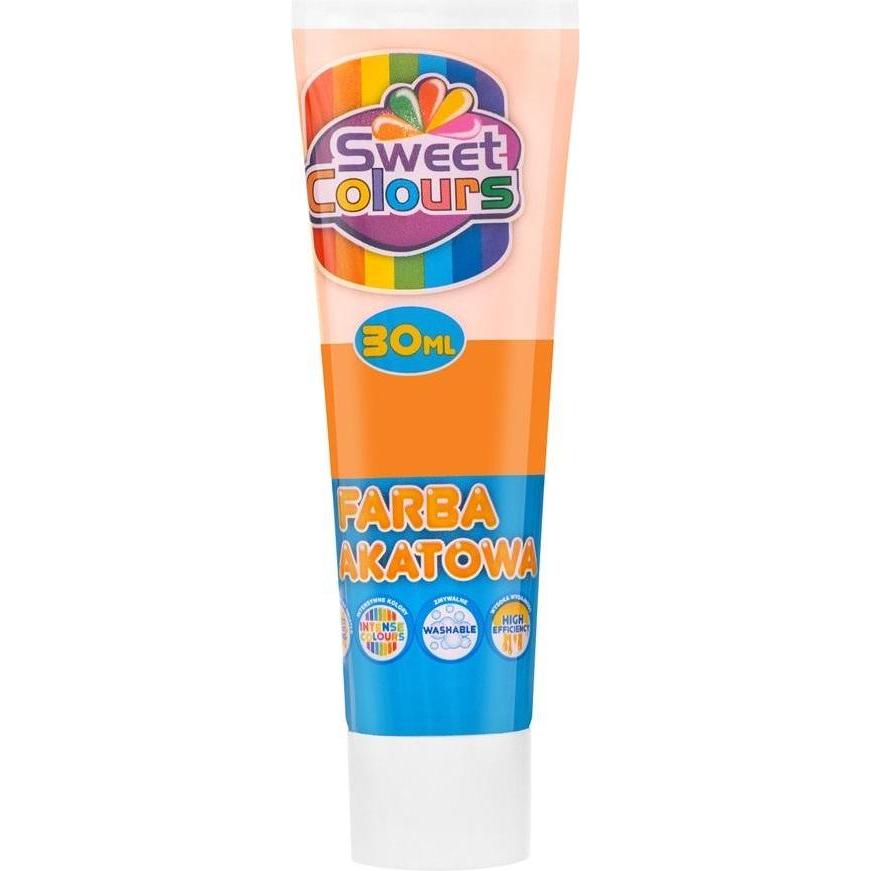 Schemat, Colore + Vernice per fai da te, Plakatfarbe in der Tube, Orange, 30 ml (30 ml)