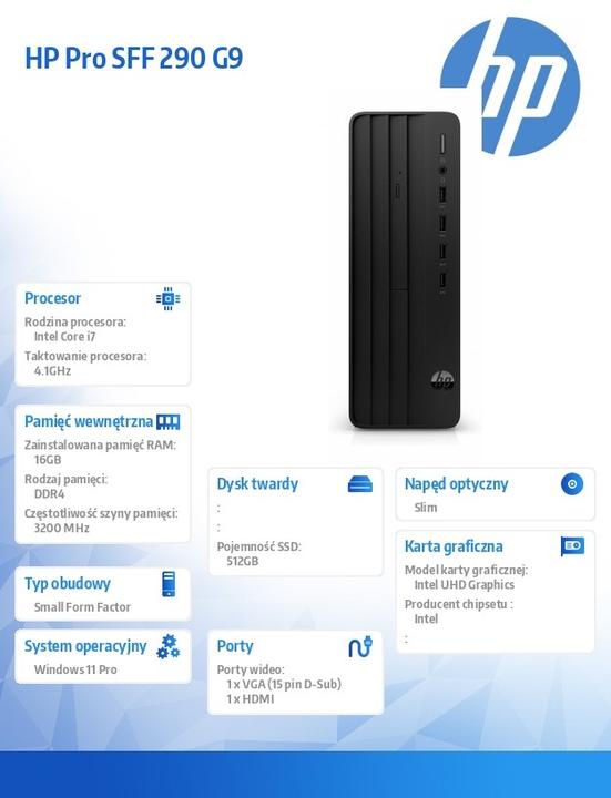 Actual product image HP 290 G9 (Intel Core i7-13700, 16 GB, 512 GB)