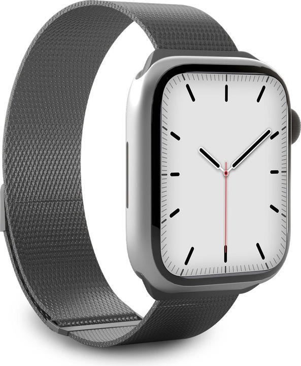 Actual product image Caseme Apple Watch 42/44/45 mm band with magnetic closure (42 mm, 44 mm, 45 mm, Stainless steel)