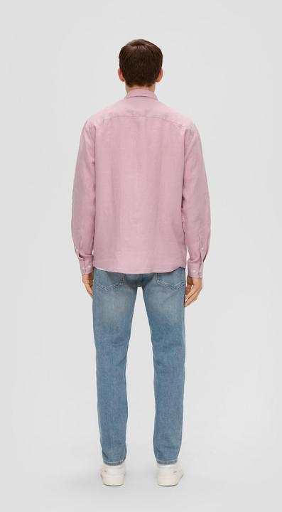 Produktbild s.Oliver Hemd Leinenhemd mit Button-Down-Kragen (XL)