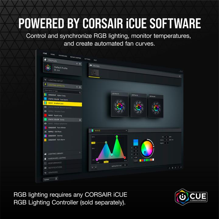 Actual product image Corsair SP140 RGB Elite (140 mm, 1 x)