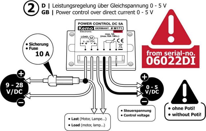 Produktbild Kemo Leistungsregler Baustein M171