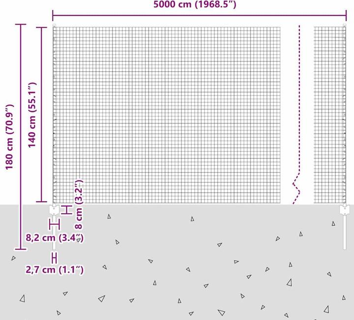 Produktbild vidaXL Aussenbarriere