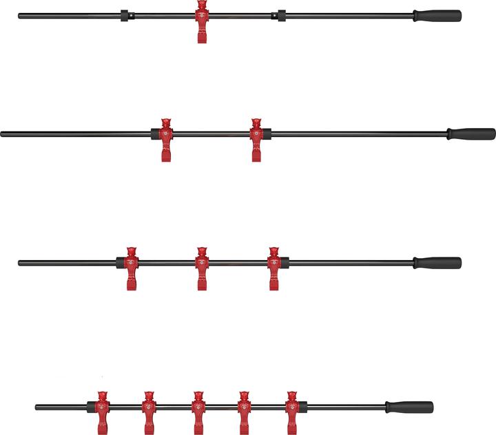 Produktbild Sportime Turnierkickertisch Stange Black Dragon glänzend oder matt, 16 mm