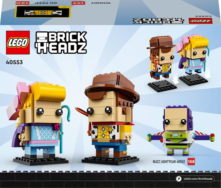 Actual product image LEGO BrickHeadz - Woody and Porcelain Girl (40553, LEGO Disney, LEGO Rare Sets)