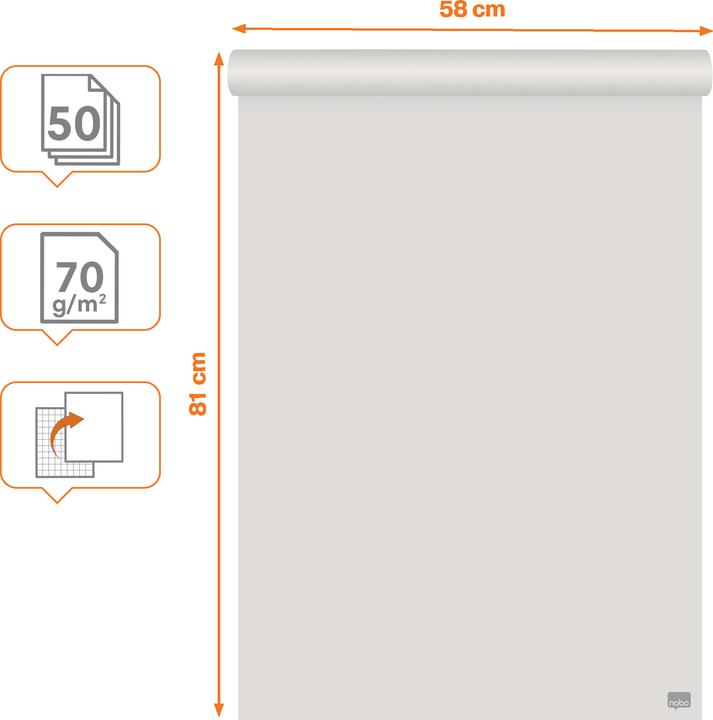 Produktbild Nobo Flipchartblock Reycycling