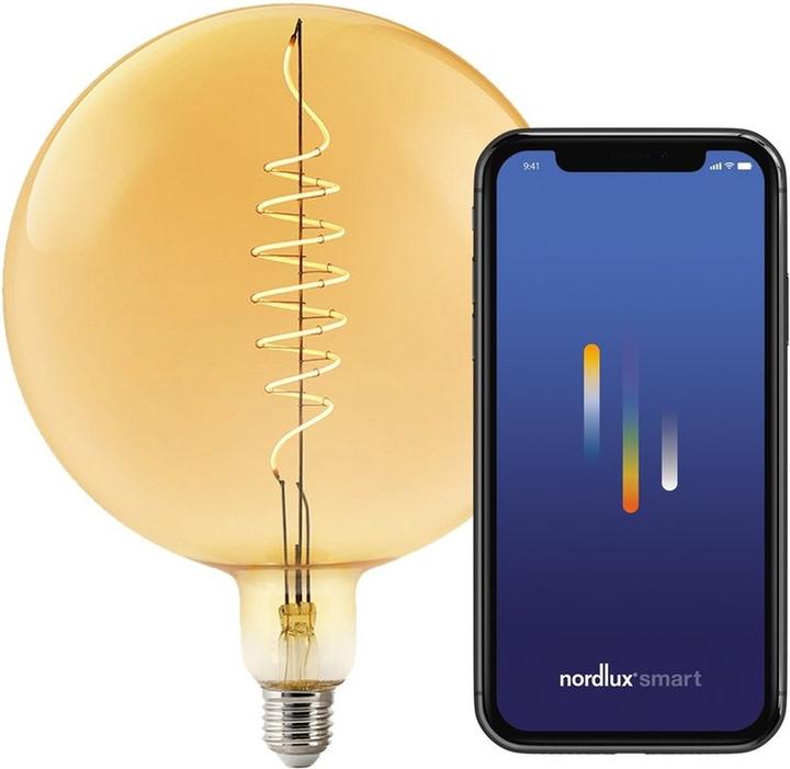 Immagine prodotto Nordlux Lampadina Decorativa Intelligente E27 G200 Ambra (E27, 380 lm, 1 x)