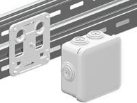 Actual product image Legrand Plexo forgreningsdåse 80 x 80 mm incl. beslag til kabelbakke fastgøres uden brug af tilbehør