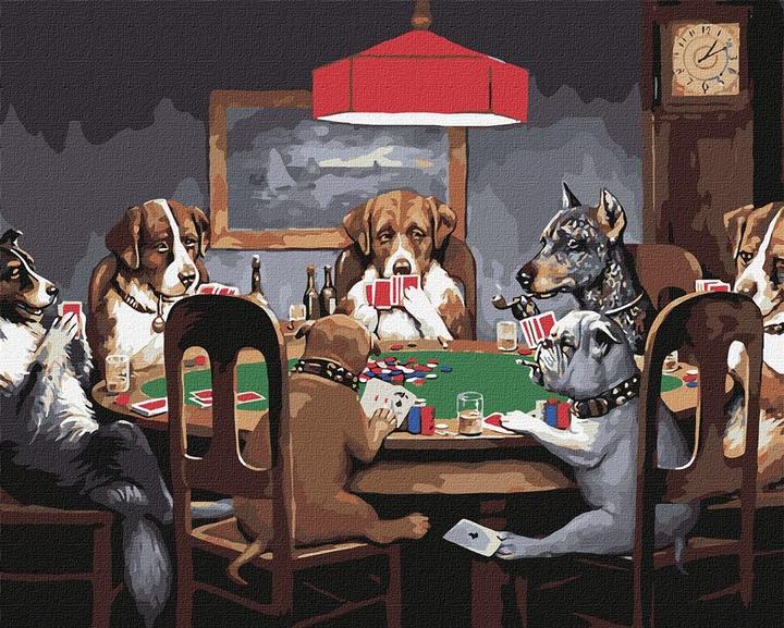 Actual product image Ideyka Malen nach Zahlen - Poker spielende Hunde