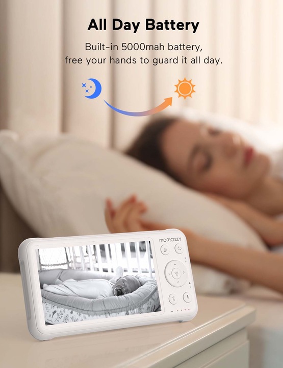 Actual product image Momcozy Video baby monitor (Video & Audio, 300 m)