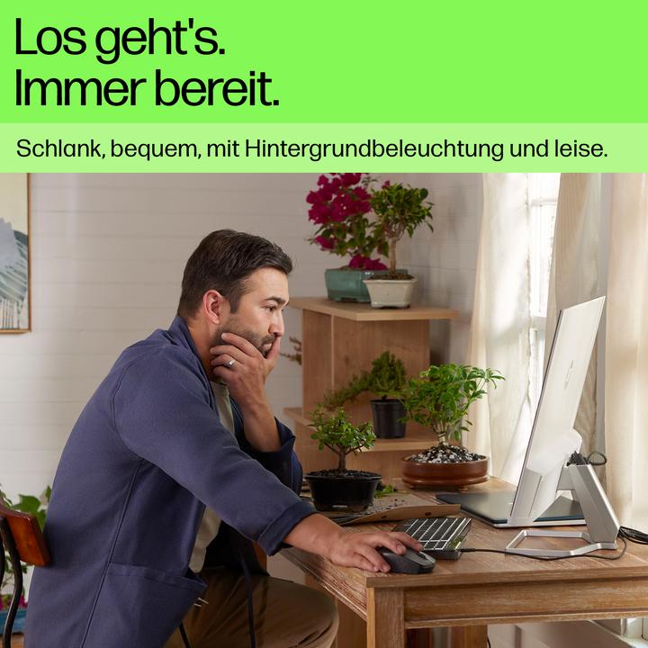 Actual product image HP 405 Multi-Device Backlit Wired Keyboard (DE, Cable)