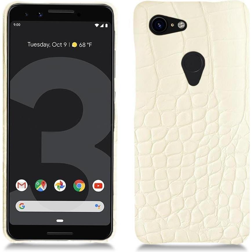 Noreve Lederschutzhülle (Google Pixel 3 XL), Smartphone Hülle, Weiss