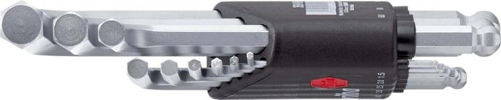 Produktbild Wiha Stiftschlüssel Set im Compact Halter Sechskant-Kugelkopf 10-tlg. kurz, mattverchromt