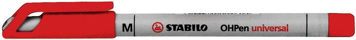 Actual product image STABILO OHPen universal foil pen water-soluble (Red, 1 mm, 1 x)