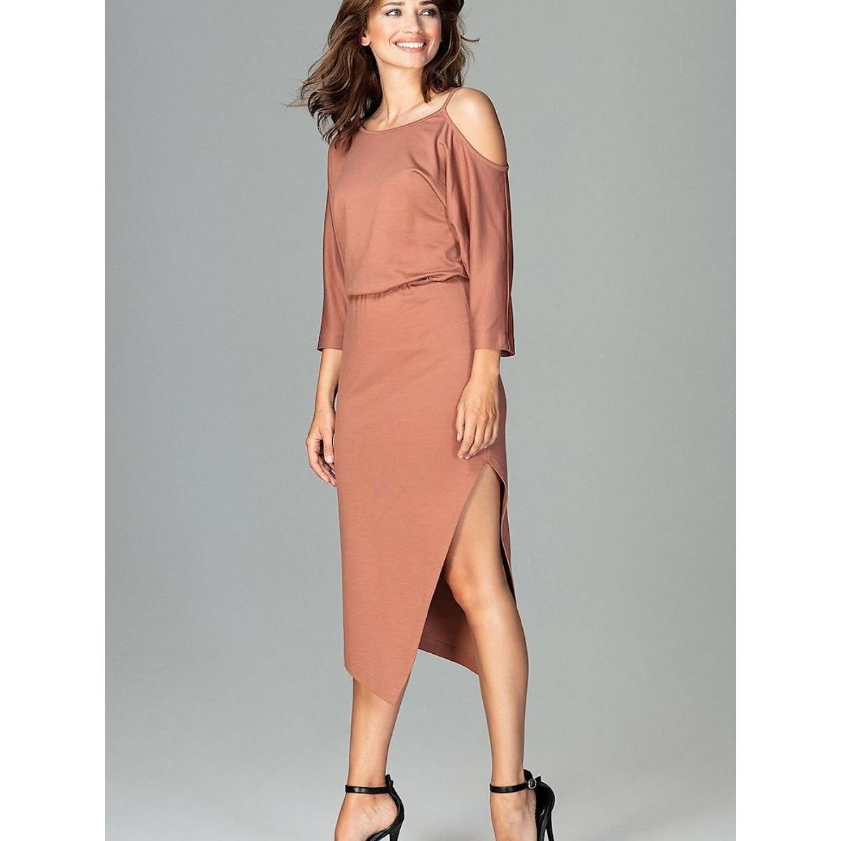 Lenitif, Damen, Kleider, Abendkleid, Braun, (M)