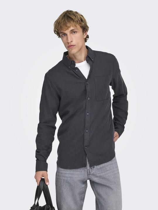 Actual product image Only & Sons Plain long sleeve shirt (S)