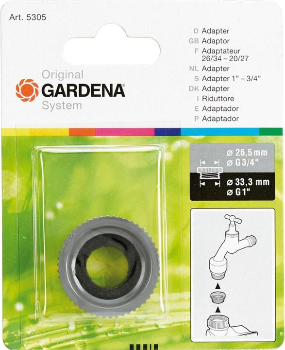 Actual product image Gardena System 5305-20 (Component adaptor, Tap adaptor, 26.50 mm)