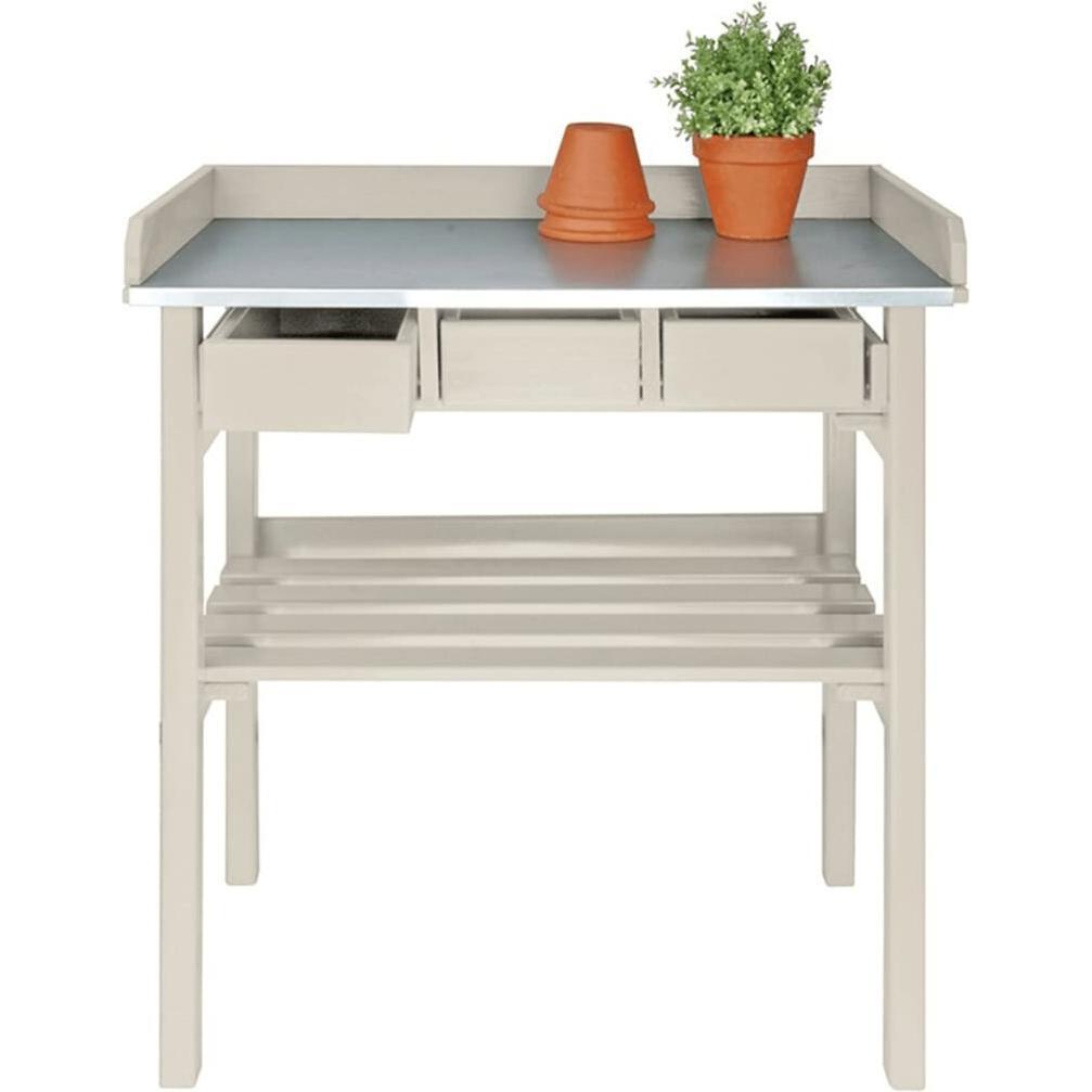 Esschert Design, Werkbank + Arbeitsbock, Markus (78 cm, 78 cm)