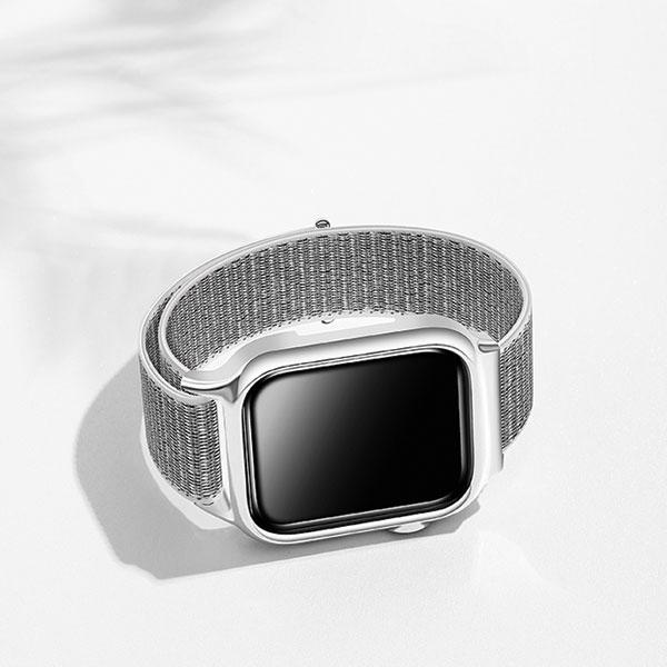 Produktbild Usams Pasek z etui Apple Watch 4/5/6/7/SE 40/41mm. czerwony/red ZB73IW3 (US-ZB073) (Nylon, Plastic, TPU)