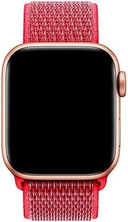 Actual product image Devia Sport Loop Red 384041 mm (38 mm, 41 mm, 40 mm, Fabric, Nylon, Apple Watch Series 1, Apple Watch Series 7, Apple Watch SE, Apple Watch Series 8, Apple Watch Series 9, Apple Watch Series 2, Apple Watch Series 3, Apple Watch Series 4, Apple Watch Series 5, Apple Watch Series 6)
