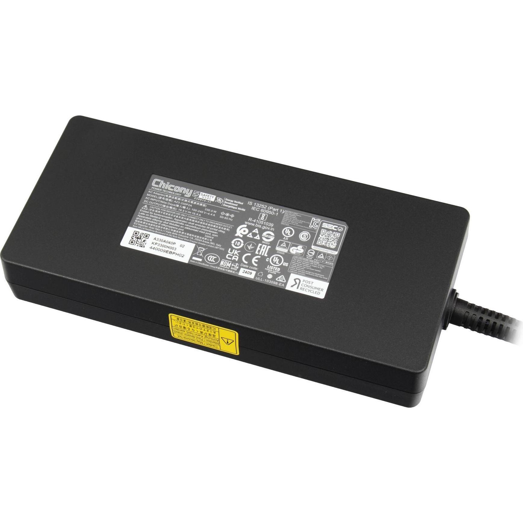 Acer KP.3300H.001 (330 W), Notebook Netzteil, Schwarz