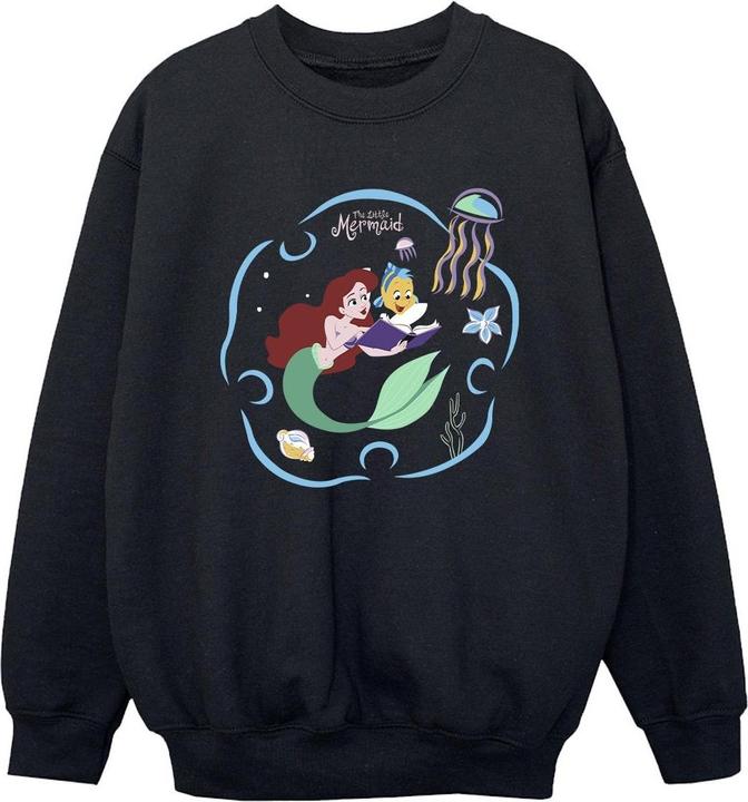 Actual product image Disney Boys The Little Mermaid Reading A Book Sweatshirt (116)