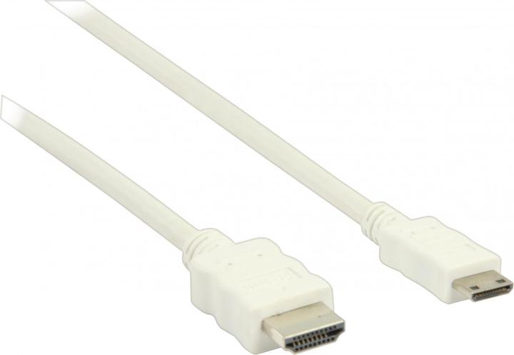 Immagine prodotto Valueline Cavo HDMI ad alta velocità con spina HDMI Ethernet - Mini spina HDMI 2,00 m bianco (2 m)
