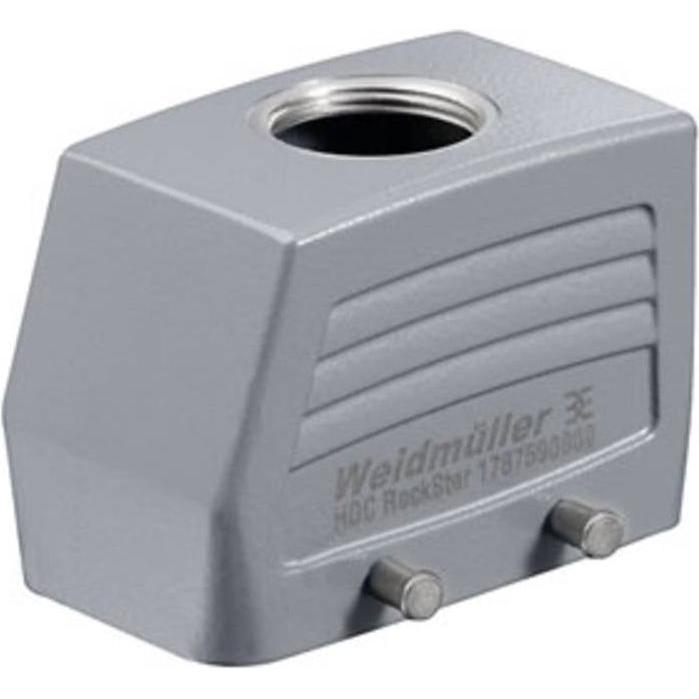 Weidmüller Alloggiamento del gommino staffa trasversale in alluminio IP66 1787300000, Cavo + Spina elettrica, Grigio