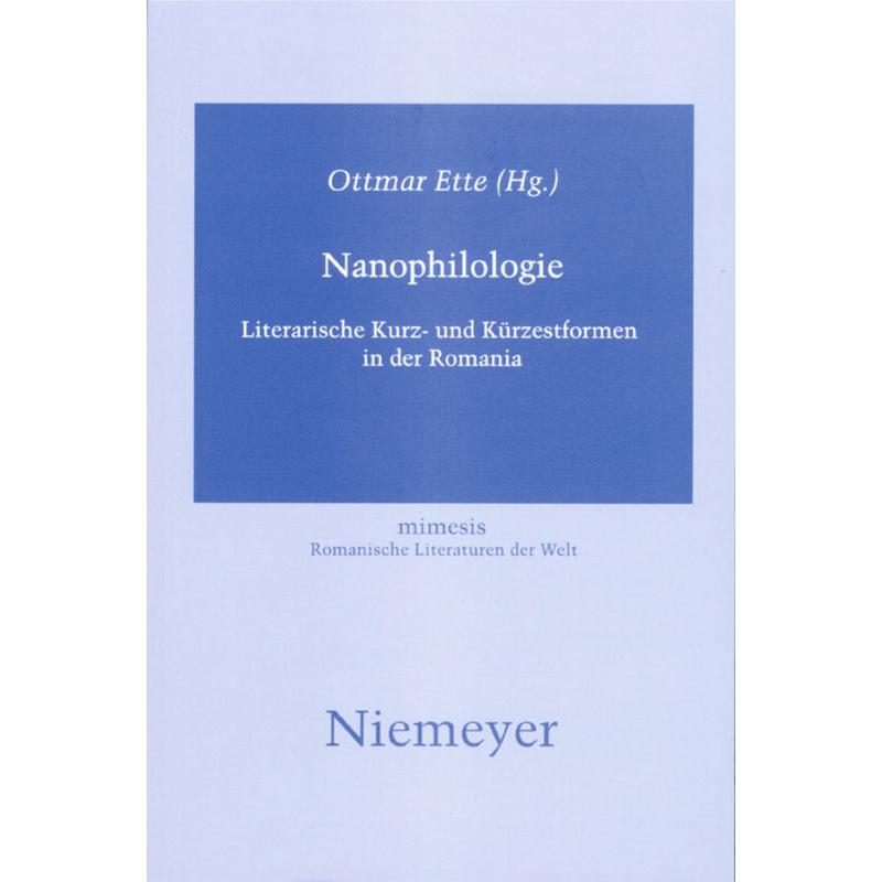 Thumbnail - Nanophilologie, Fachbücher von Ottmar Ette