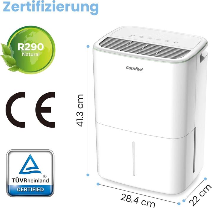 Actual product image Comfee Quiet Dehumidifier for Mold Prevention with Dual Drainage and Timer (20 m²)