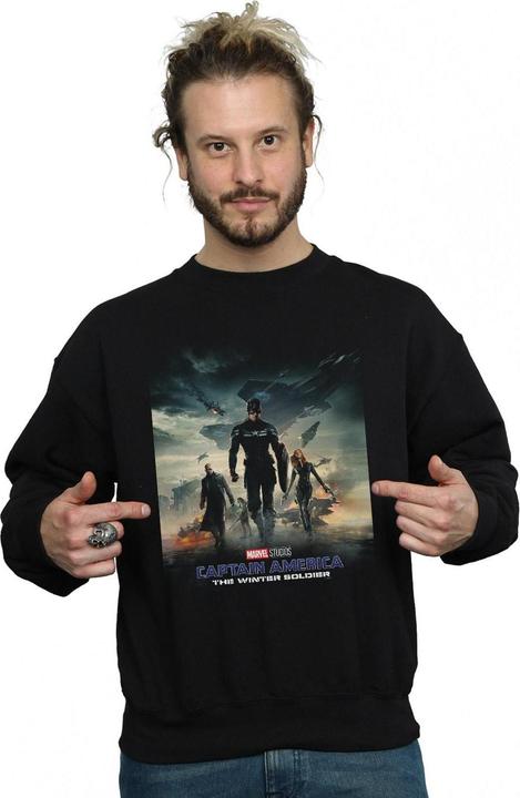 Produktbild Marvel Captain America The Winter Soldier Poster Sweatshirt (3XL)