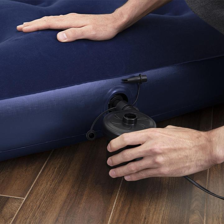 Productafbeelding Bestway Tweepersoons luchtbed met externe elektrische pomp 191 x 137 x 22 cm (137 x 191 cm)