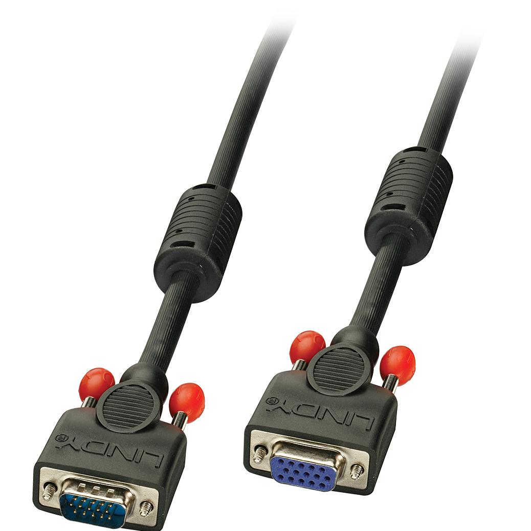 Lindy VGA — VGA (0.50 m), Cavo video, Nero