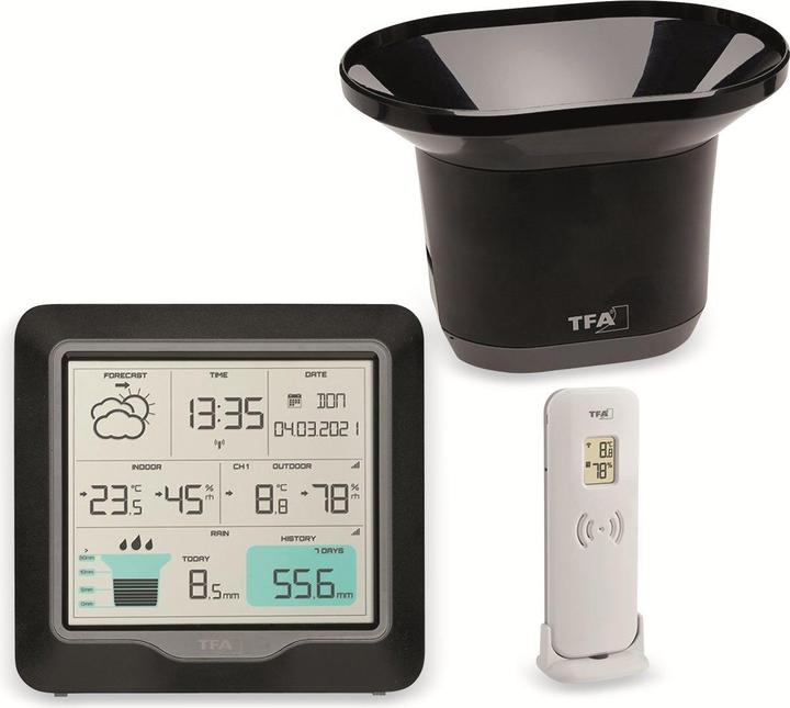 Actual product image TFA Wireless weather station with rain gauge RAIN PRO 35.1160.01