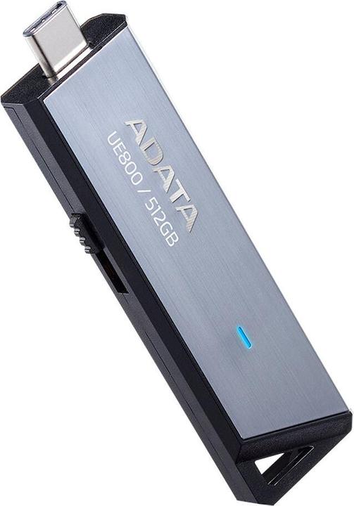 Productafbeelding Adata UE800 USB-stick USB Type-C 3.2 Gen 2 (3.1 Gen 2) Zilver (512 GB, USB-C)