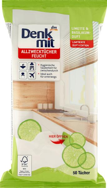 Immagine prodotto dm Denkmit Salviette umidificate multiuso Lime e Basilico