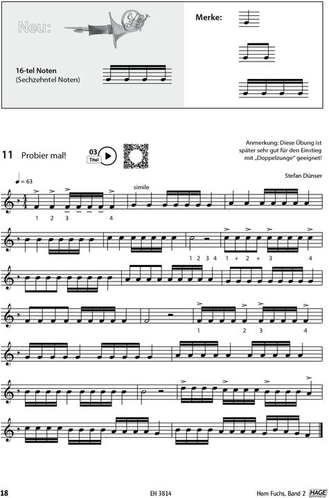 Immagine prodotto Horn Fuchs Band 2 mit CD (Tedesco, Andreas Stopfner, Stefan Dünser, 2015)