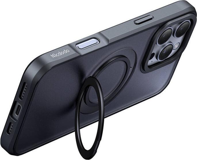 Produktbild Mcdodo PC-4932 MagSafe case for iPhone 16 Pro with stand (black) (Apple iPhone 16 Pro)