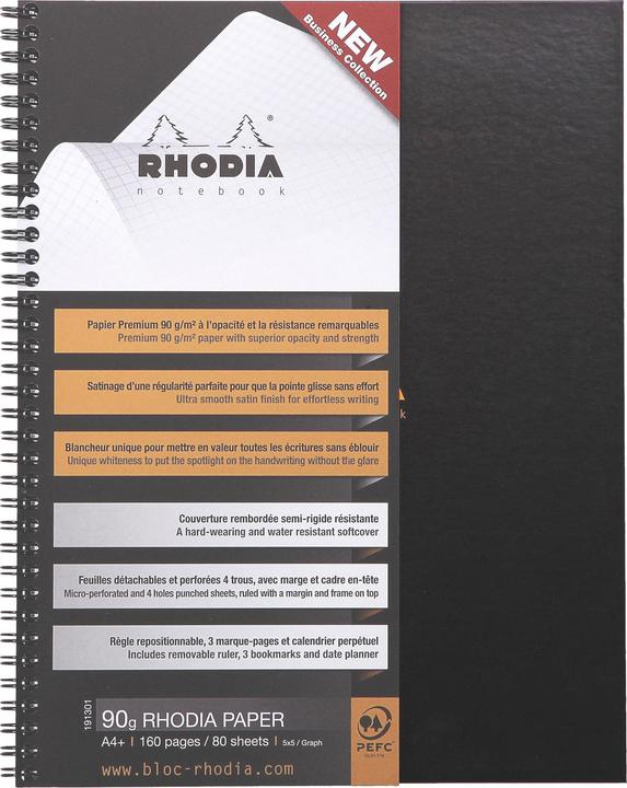 Actual product image Rhodia Notebook Rhodiactive (A4+, Checked, Soft cover)