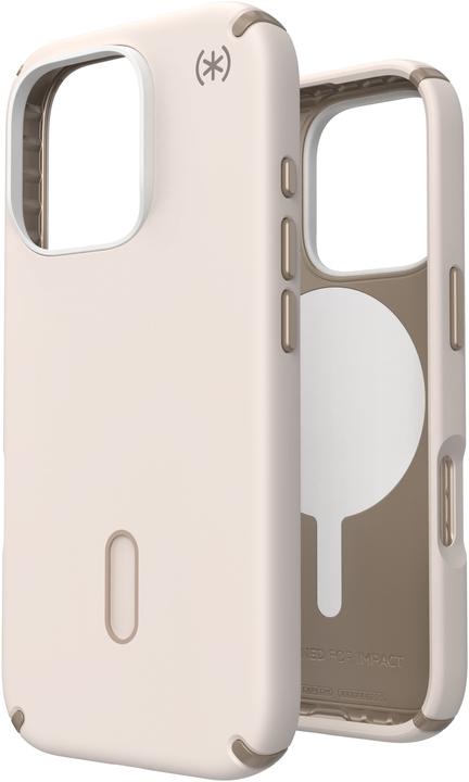 Actual product image speck Presidio2 Pro + ClickLock Apple iPhone 16 Pro Bleached Bone - with Microban (Apple iPhone 16 Pro)