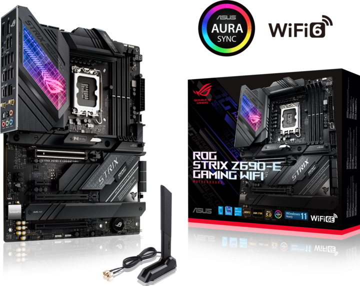 Produktbild ASUS ROG Strix Z690-E Gaming Wifi (LGA 1700, Intel Z690 (DDR5), ATX)
