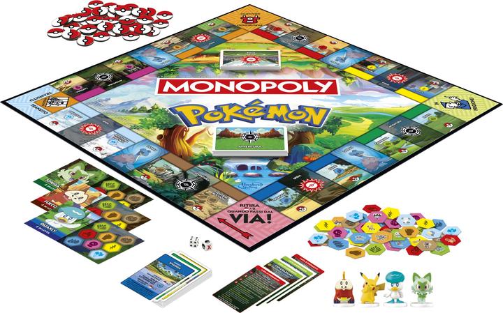 Produktbild Monopoly Pokémon Edition Brettspiel (Italienisch, 2 - 4 Spieler)