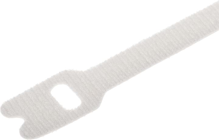 Actual product image Fastech E7-2 Strap, white, 7x200mm (Velcro cable ties, 200 mm, 10 pcs.)