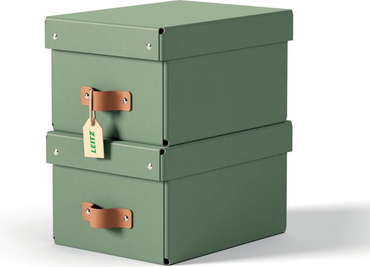 Leitz Archivbox Puro Recyclingkarton Klein mit Deckel (A5)
