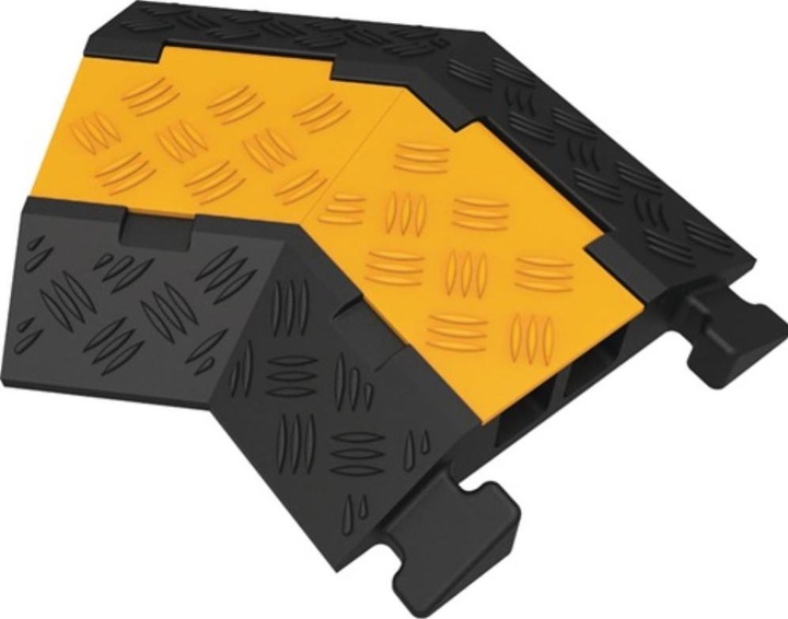 Produktbild HP Autozubehör Schlauch- und Kabelbrücke H45mm Gummi schwarz/gelb rechts (Kabelbrücke, 4.50 cm)