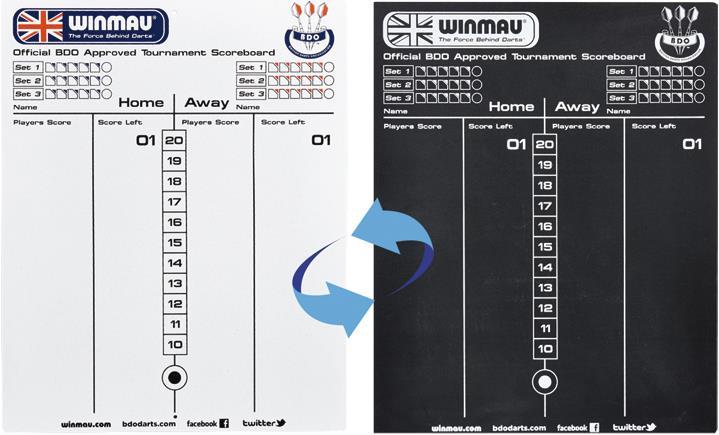 Actual product image Winmau writing tablet